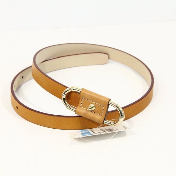 J McLaughlin Lillian Belt New Women XS Natural Leather Classic Style - Picture 2 of 7